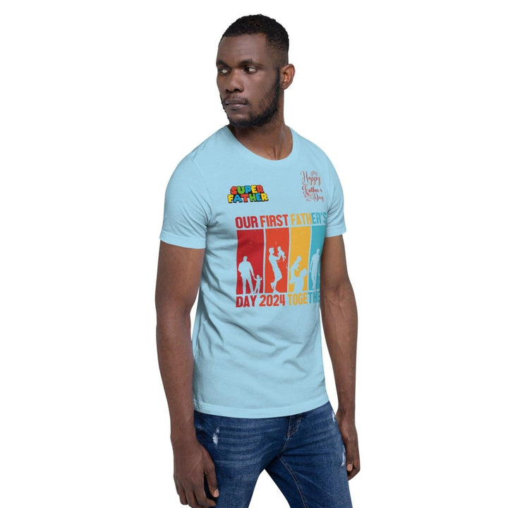 Our First Father Graphic Tee - Ocean Blue - S - ArtyKoala
