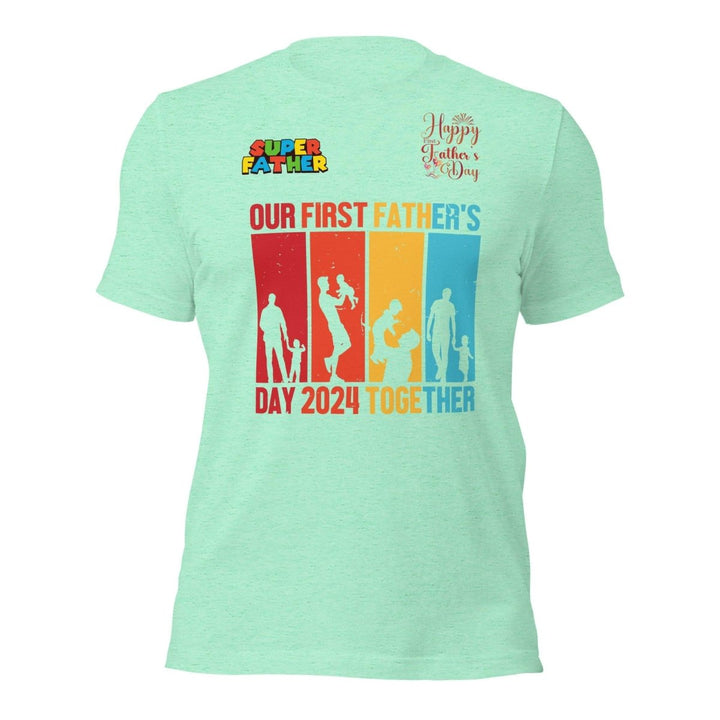 Our First Father Graphic Tee - Heather Mint - S - ArtyKoala