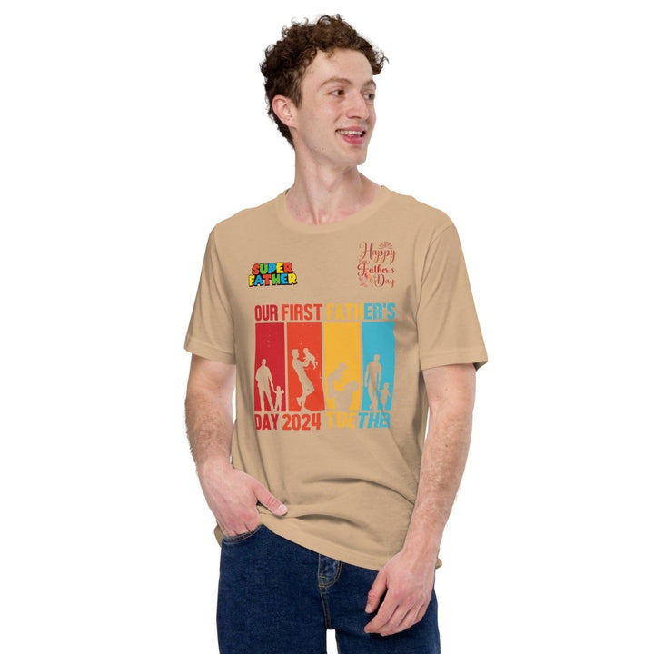 Our First Father Graphic Tee - Tan - S - ArtyKoala
