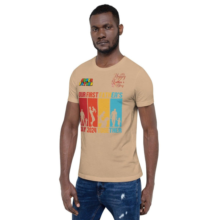 Our First Father Graphic Tee - Tan - S - ArtyKoala