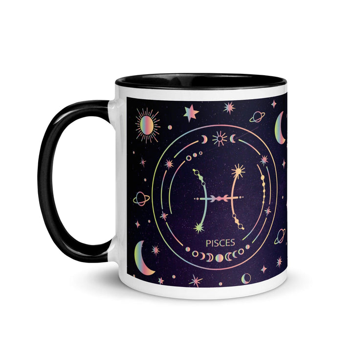 Pisces Mug with Color Inside - ArtyKoala