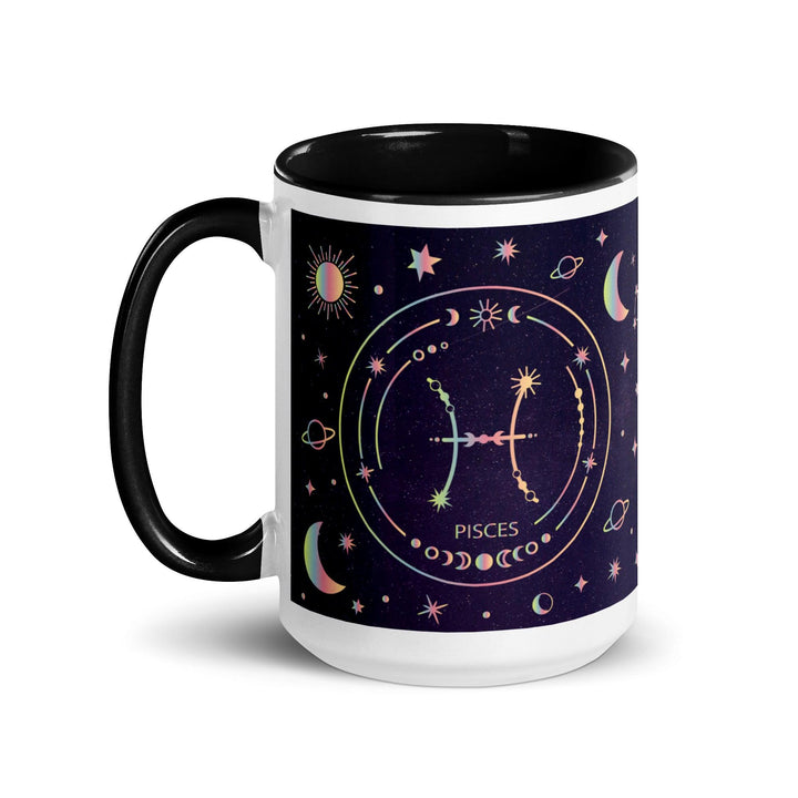 Pisces Mug with Color Inside - ArtyKoala