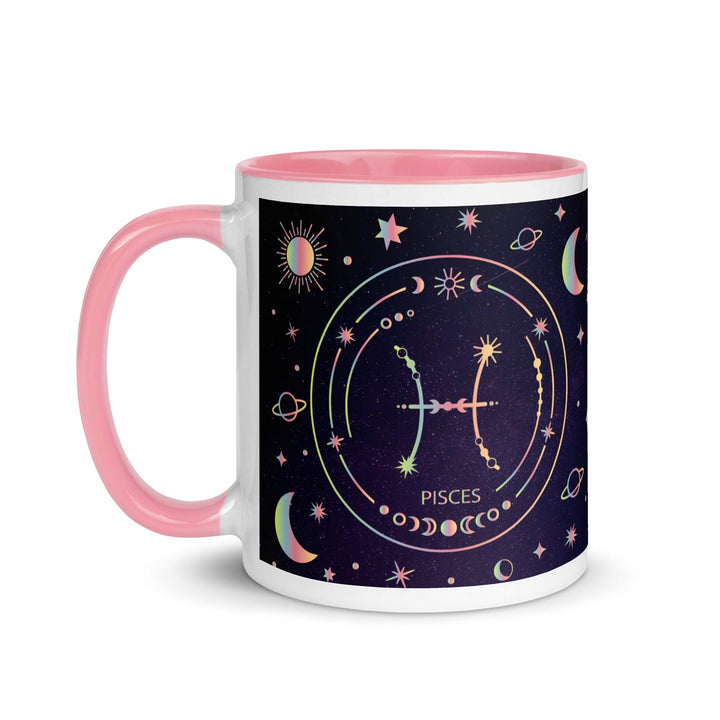 Pisces Mug with Color Inside - ArtyKoala