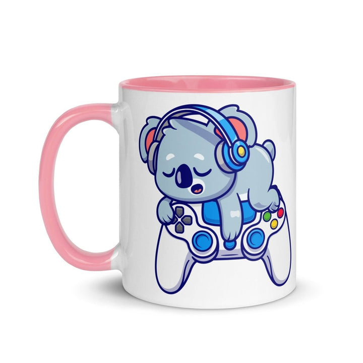 Player Koala Colorful Print Mug - Pink - 11 oz - ArtyKoala