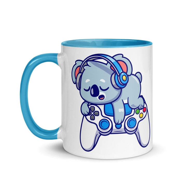 Player Koala Colorful Print Mug - Blue - 11 oz - ArtyKoala