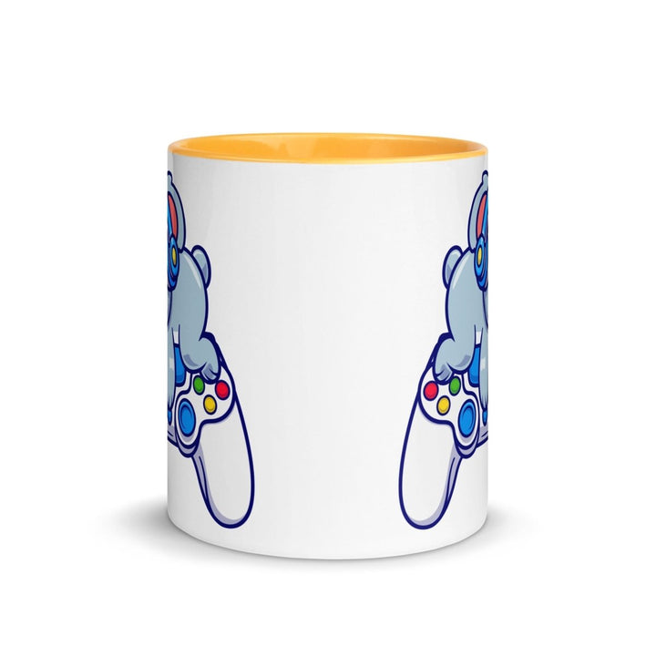 Player Koala Colorful Print Mug - Golden Yellow - 11 oz - ArtyKoala