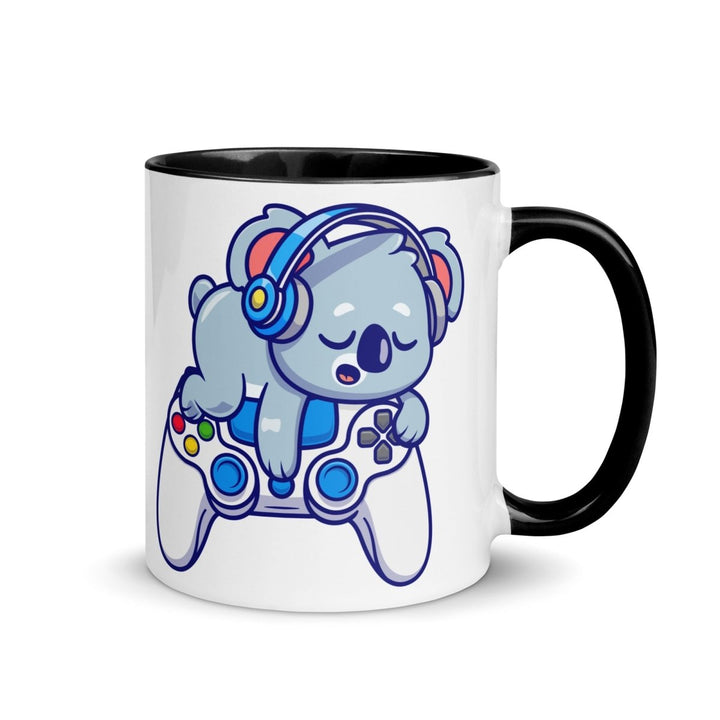 Player Koala Mug with Color Inside - Black / 11 oz - ArtyKoala