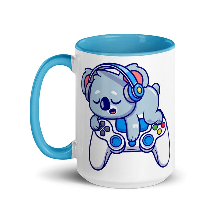 Player Koala Colorful Print Mug - Blue - 15 oz - ArtyKoala