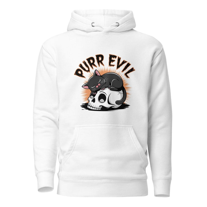 Purr Evil Graphic Hoodie - Black - S - ArtyKoala
