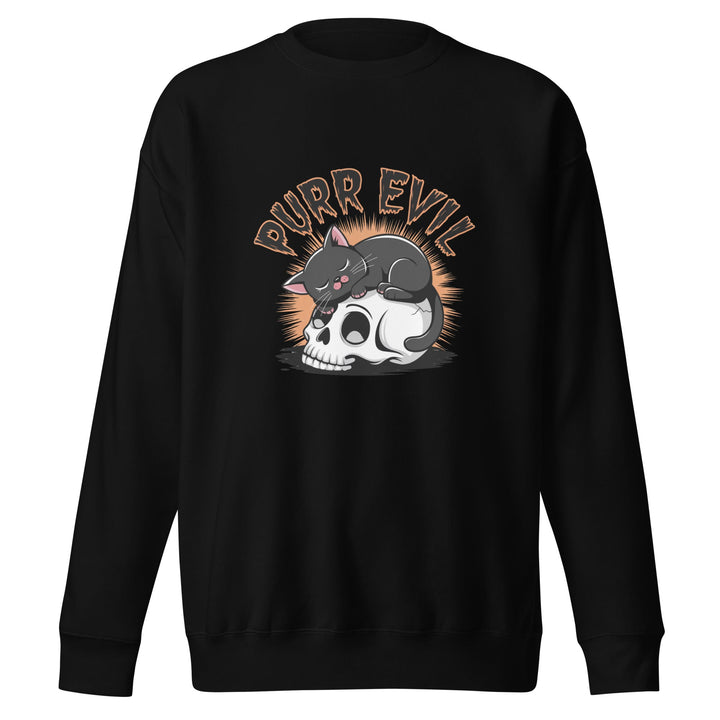 Purr Evil Unisex Premium Sweatshirt - ArtyKoala