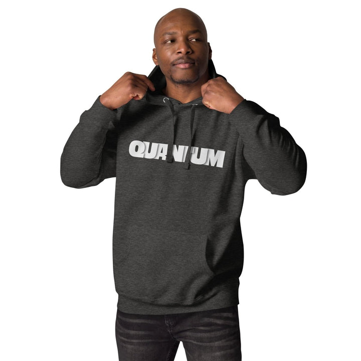 Quantum Typography Graphic Hoodie - Black - S - ArtyKoala