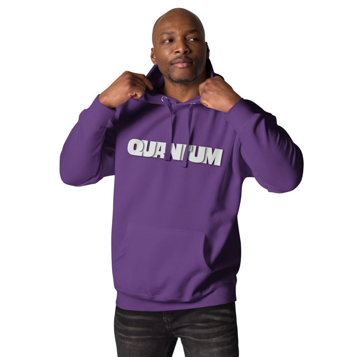 Quantum Typography Graphic Hoodie - Military Green - S - ArtyKoala