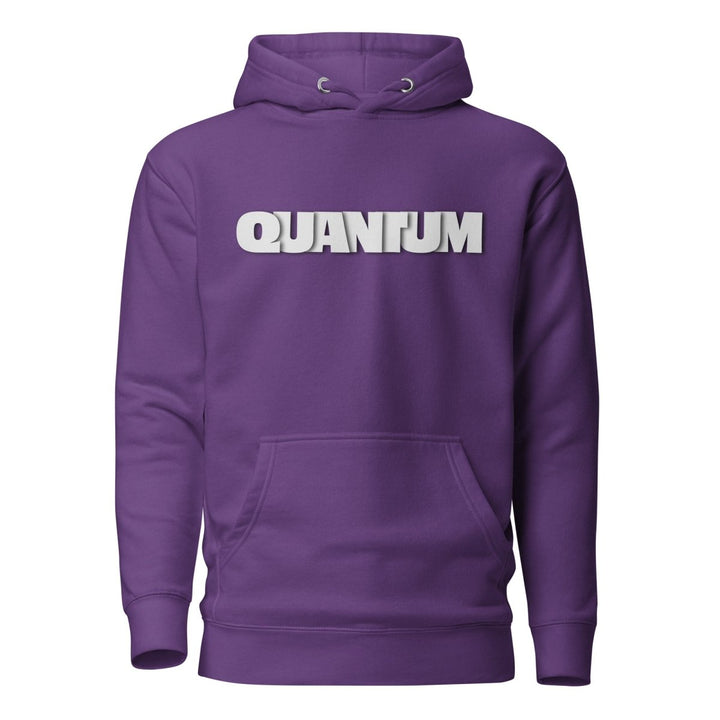 Quantum Typography Graphic Hoodie - Navy Blazer - S - ArtyKoala