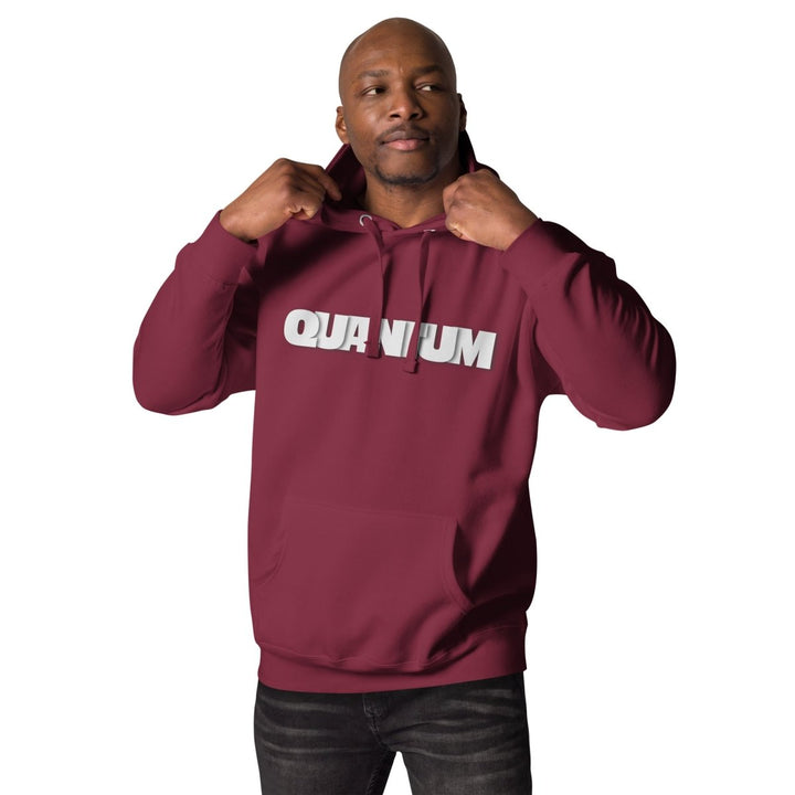 Quantum Typography Graphic Hoodie - Purple - S - ArtyKoala
