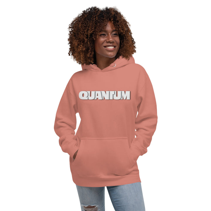 Quantum Typography Unisex Premium Cotton Hoodie - Dusty Rose / S - ArtyKoala