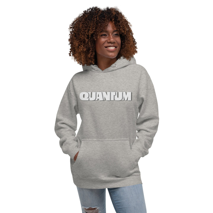 Quantum Typography Unisex Premium Cotton Hoodie - Black / S - ArtyKoala