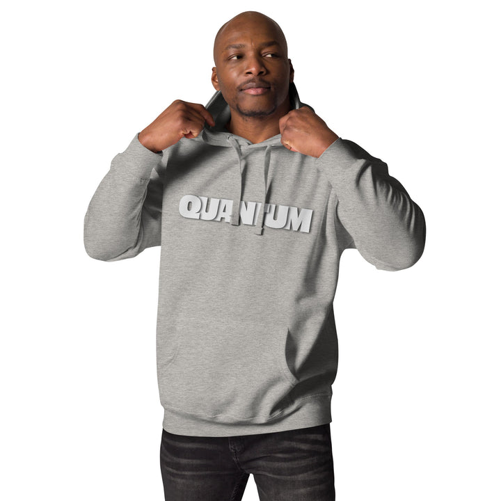 Quantum Typography Unisex Premium Cotton Hoodie - Black / S - ArtyKoala