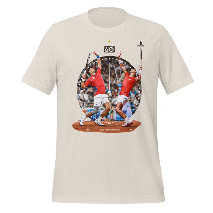 Rafa Nole Rivaly Round 60 Unisex T-shirt - Heather Dust / S - ArtyKoala