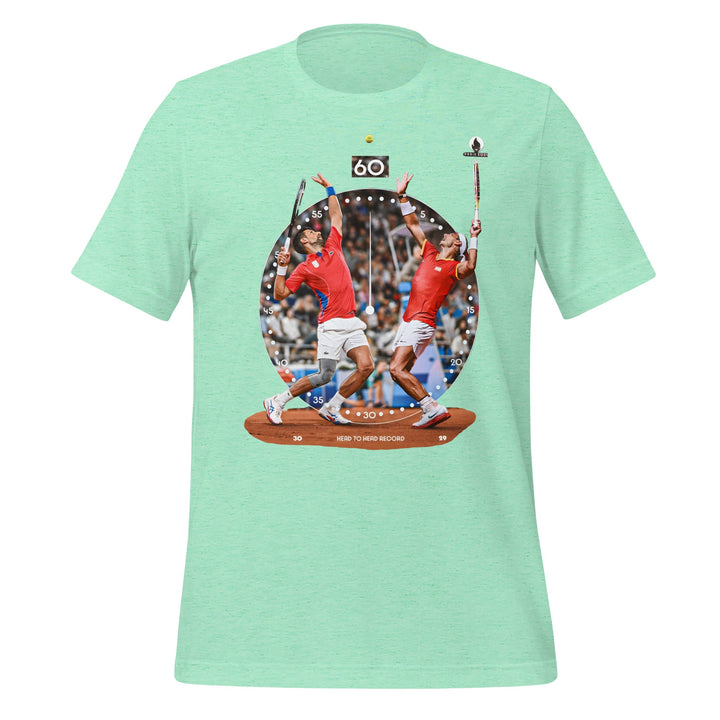 Rafa Nole Rivaly Round 60 Unisex T-shirt - Heather Mint / S - ArtyKoala