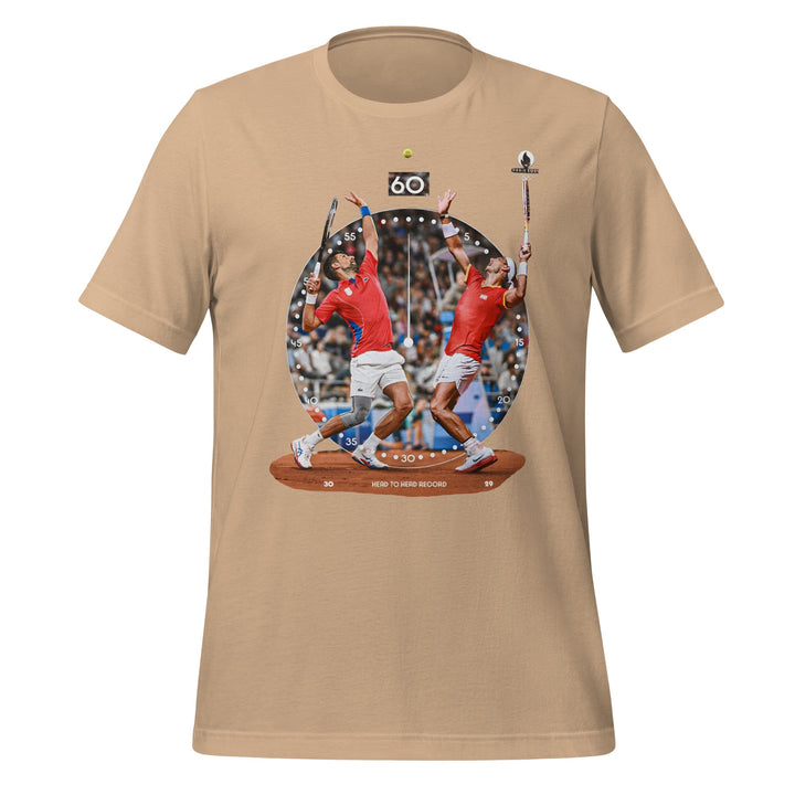 Rafa Nole Rivaly Round 60 Unisex T-shirt - Tan / S - ArtyKoala