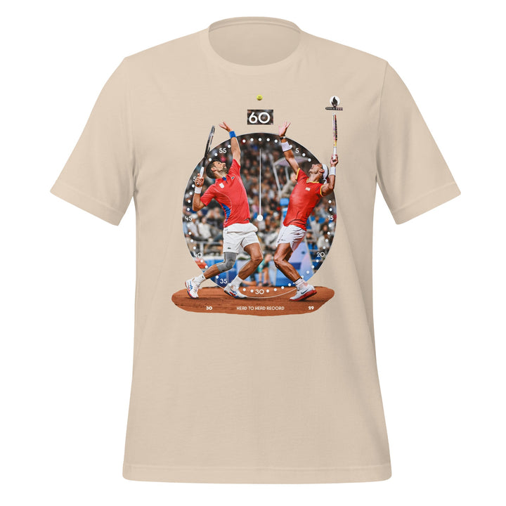 Rafa Nole Rivaly Round 60 Unisex T-shirt - Soft Cream / S - ArtyKoala