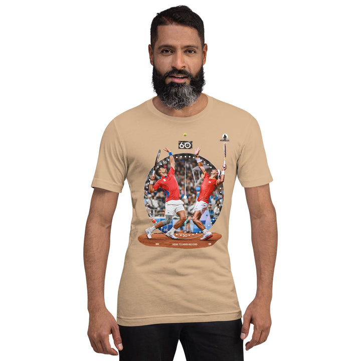 Rafa Nole Rivaly Round 60 Unisex T-shirt - Tan / S - ArtyKoala