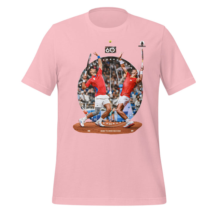 Rafa Nole Rivaly Round 60 Unisex T-shirt - Pink / S - ArtyKoala