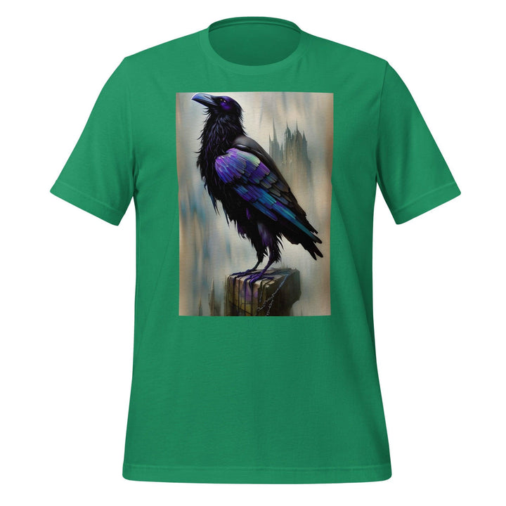 Raven Man T-shirt - Kelly / S - ArtyKoala