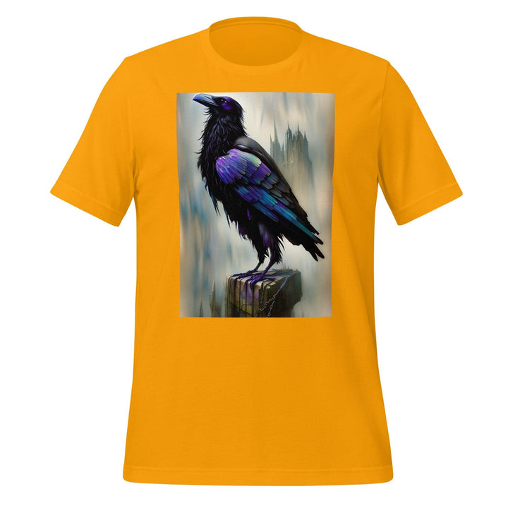 Raven Man T-shirt - Gold / S - ArtyKoala