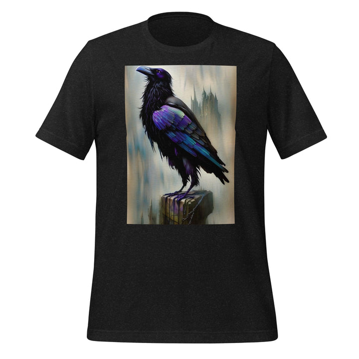 Raven Man T-shirt - Black Heather / S - ArtyKoala