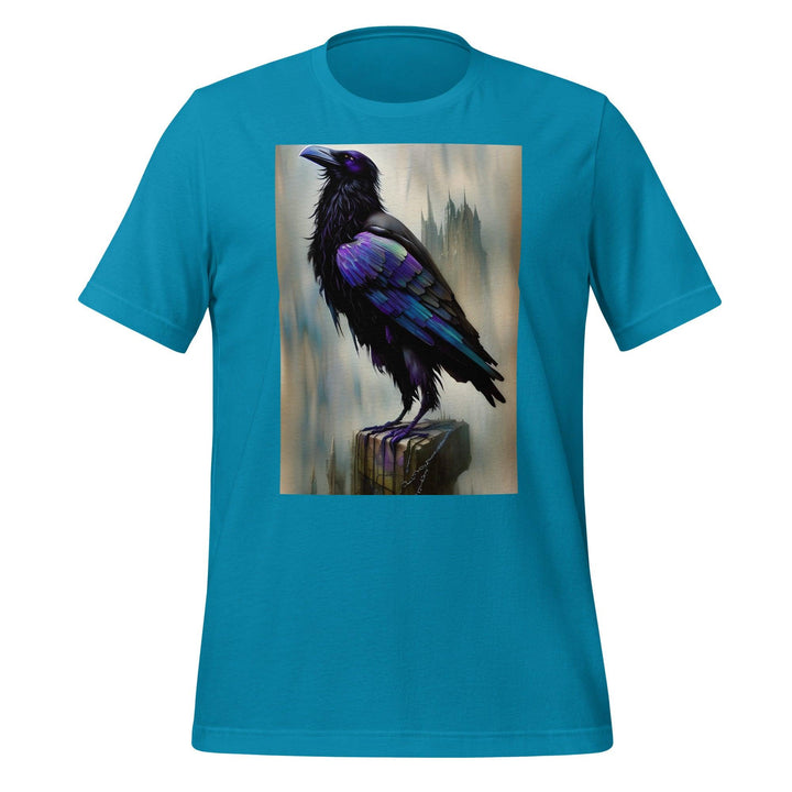 Raven Man T-shirt - Aqua / S - ArtyKoala