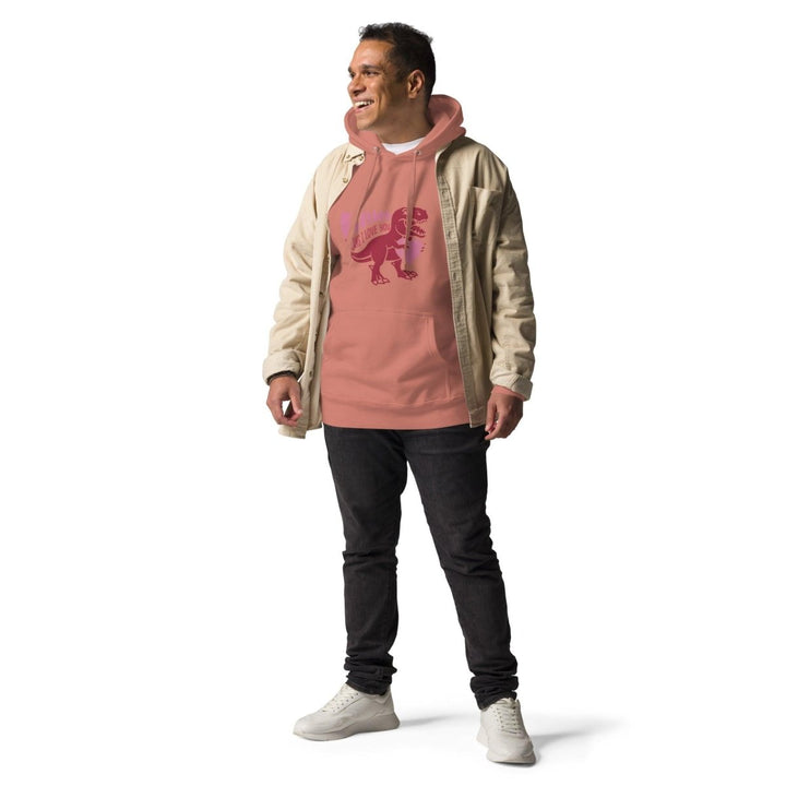 Rawr! Means I Love You Graphic Hoodie - Military Green - S - ArtyKoala