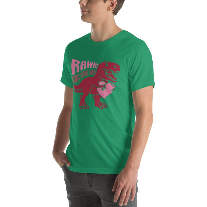 Rawr Means I Love You Graphic Tee - Mustard - S - ArtyKoala