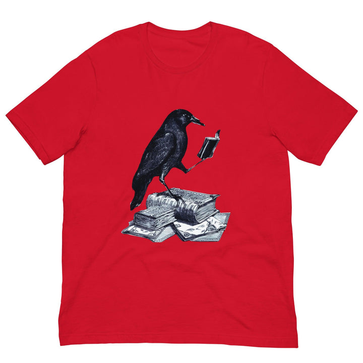 Reading crow Man t-shirt - ArtyKoala