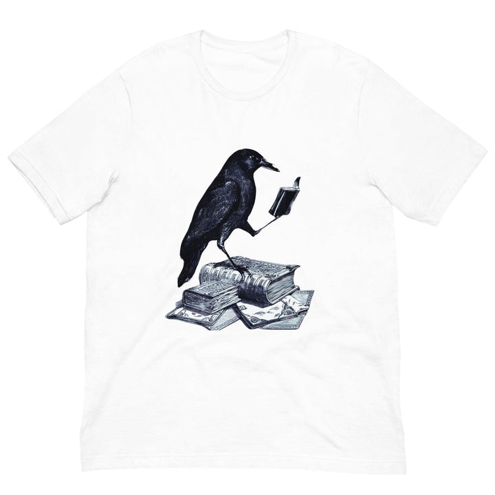 Reading crow Man t-shirt - ArtyKoala