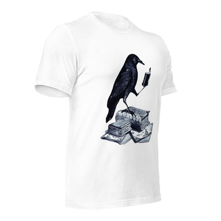 Reading crow Man t-shirt - ArtyKoala