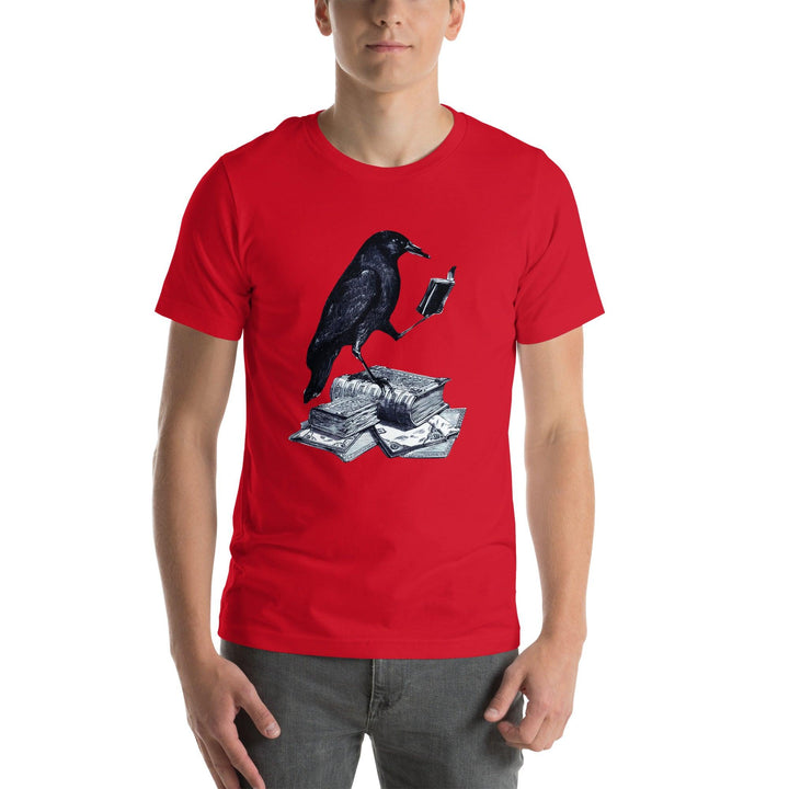 Reading Crow Man t-shirt - ArtyKoala