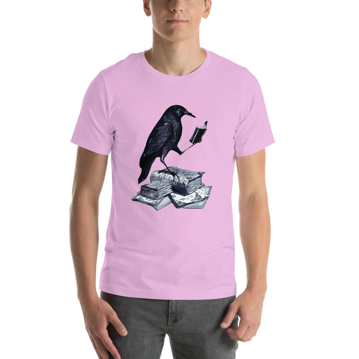 Reading Crow Man t-shirt - ArtyKoala