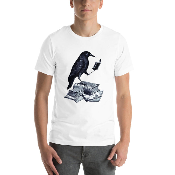 Reading Crow Man t-shirt - ArtyKoala