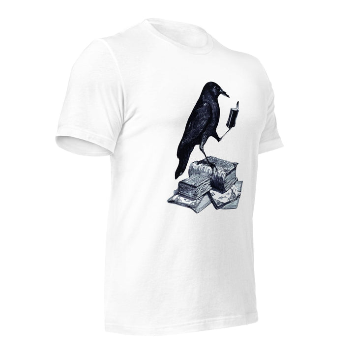 Reading Crow Man t-shirt - ArtyKoala