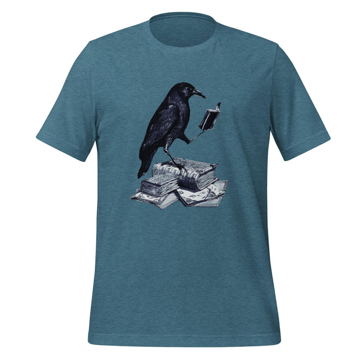 Reading Crow Man t-shirt - ArtyKoala