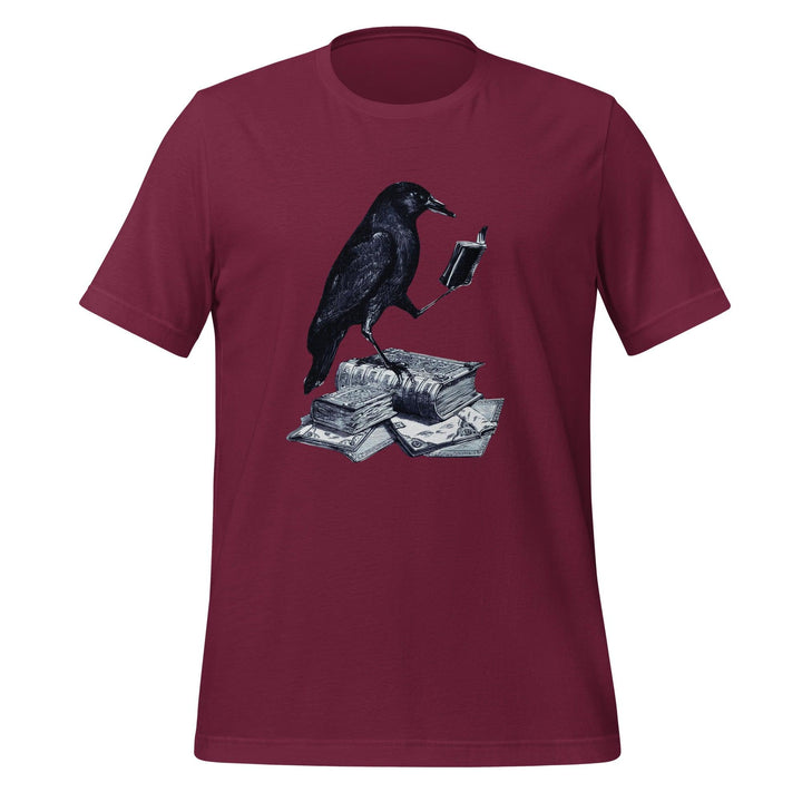 Reading Crow Man t-shirt - ArtyKoala