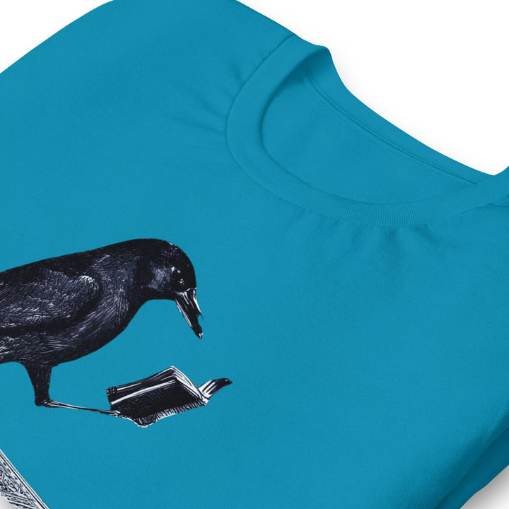 Reading Crow Woman t-shirt - ArtyKoala