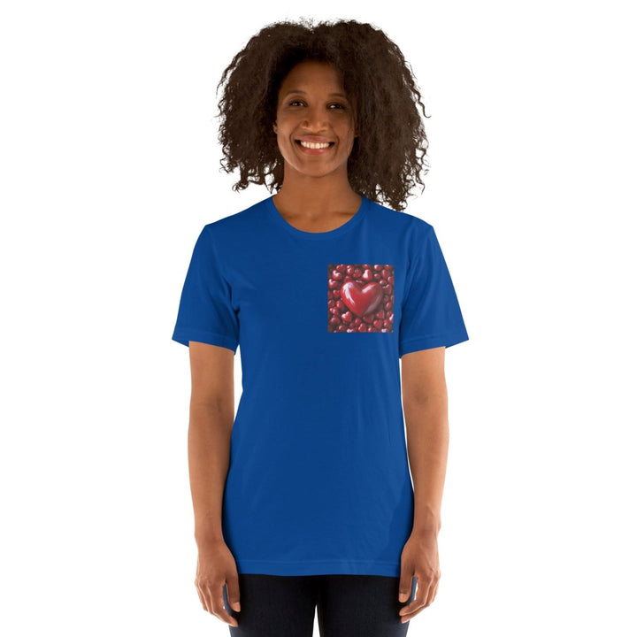 Red Hearts Graphic Tee - Red - XS - ArtyKoala