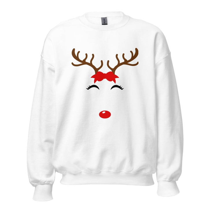 Reindeer Name Graphic Sweatshirt - White - S - ArtyKoala