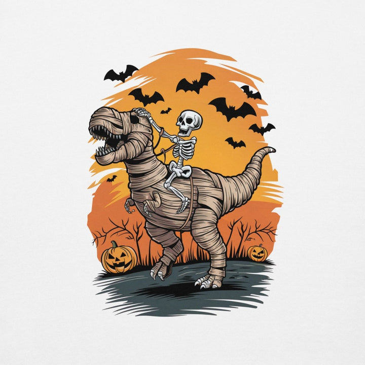 Ride on A Dinosaur Cotton Graphic Sweatshirt - Vintage Black - S - ArtyKoala
