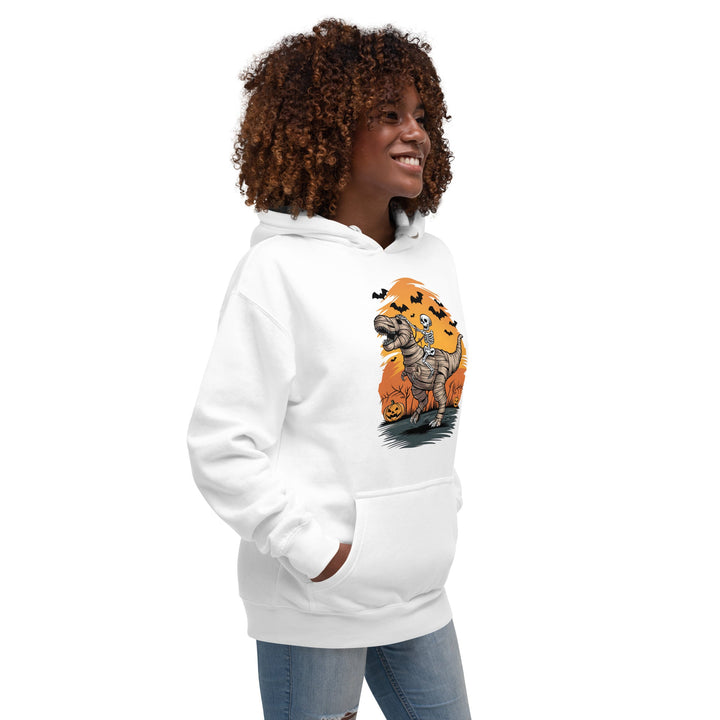 Ride on a Dinosaur Cotton Unisex Premium Hallowen Hoodie - ArtyKoala