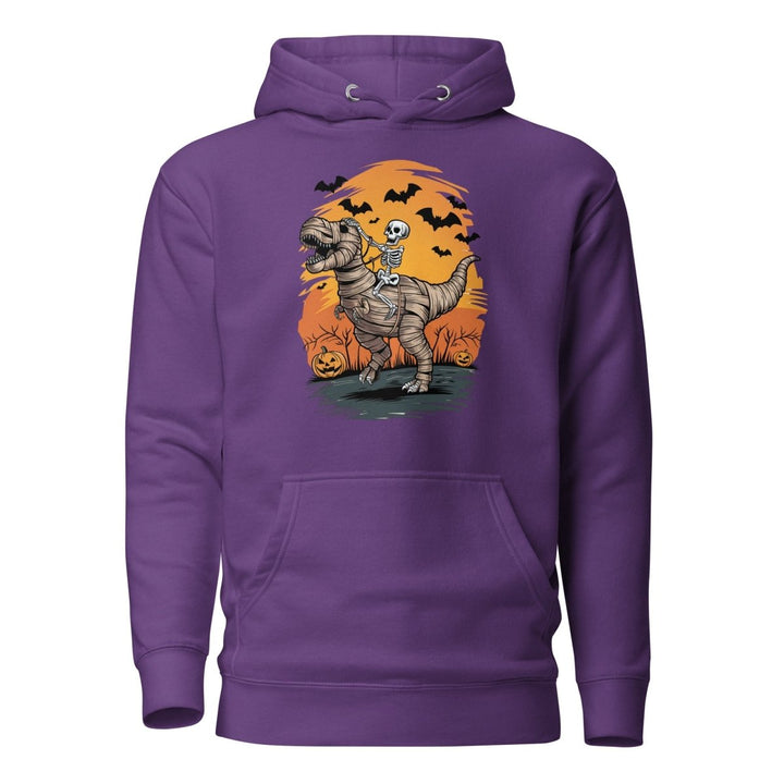 Ride on a Dinosaur Graphic Hoodie - Purple - S - ArtyKoala