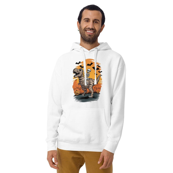 Ride on a Dinosaur Graphic Hoodie - Vintage Black - S - ArtyKoala