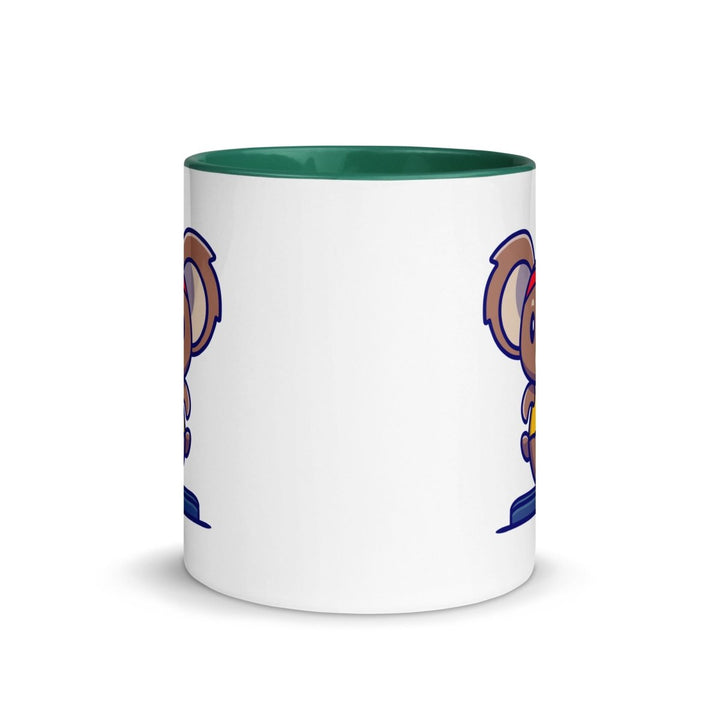 Runner Koala Colorful Print Mug - Dark green - 11 oz - ArtyKoala